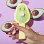 The Concept Factory Ventilador Dinamo Aguacate Kawaii Portátil Manual Sin Pilas