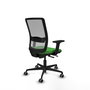 PIQUERAS Y CRESPO Silla de oficina Haches con mecanismo Sincro/Traslack, Verde y Gris