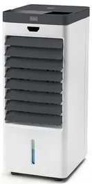 Black & Decker BXAC50E Climatizador Evaporativo Portátil Negro/Blanco, 5L, 400 m³/h, 4 Ruedas, Control Táctil y Mando a Distancia