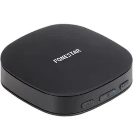 Fonestar BT-CONVERTER-MULTI Transmisor y Receptor de Audio Inalámbrico 2 en 1 con SPDIF y Auxiliar, Conexión para 2 Dispositivos