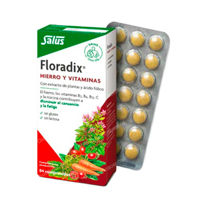 SALUS Floradix Hierro 84 comprimidos