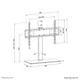 Neomounts DS45-430BL16 Soporte de mesa para TV 37-70 pulgadas Negro