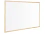 Q-connect Pizarra Blanca Laminada Marco Madera 90x60 cm