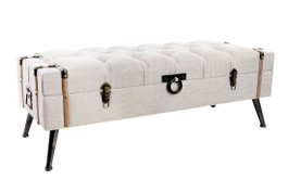 DKD Home Decor Descalcadadora Lino MDF Beige 122x47x43