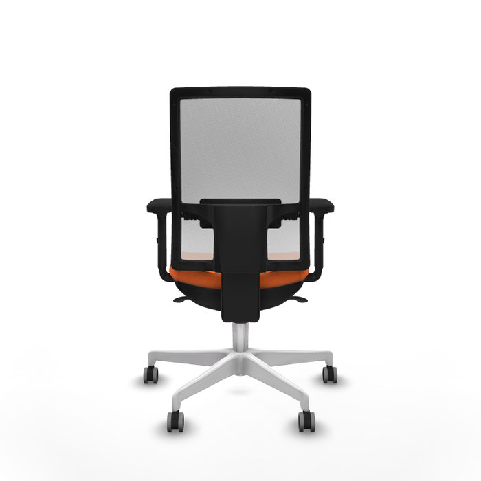 PIQUERAS Y CRESPO Silla de oficina Horna con mecanismo Sincro, Naranja y Blanco PIQUERAS Y CRESPO Silla de oficina Horna con mecanismo Sincro, Naranja y Blanco