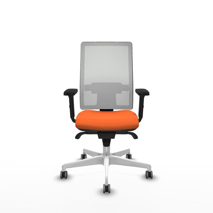 PIQUERAS Y CRESPO Silla de oficina Horna con mecanismo Sincro, Naranja y Blanco PIQUERAS Y CRESPO Silla de oficina Horna con mecanismo Sincro, Naranja y Blanco