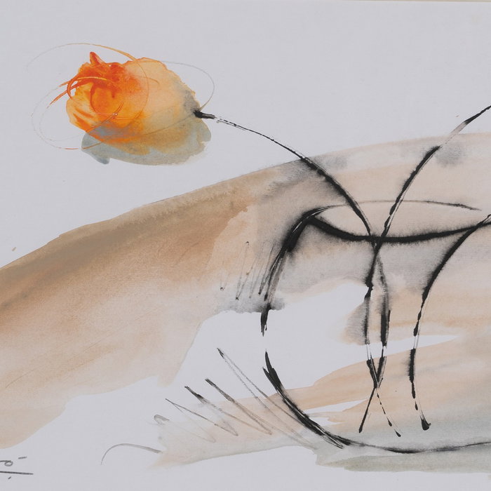 Cuadro Pintura Jarrón-Flores 120 X 4 X 50 cm