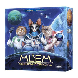 Rebel Juego de Mesa MLEM: Agencia Espacial - Tablero Familiar con Gatos Astronautas, Edad 8+ para 2-5 Jugadores, Referencia REMLE01ES, Español