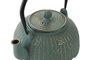 DKD Home Decor Tetera Oriental Verde Hierro Colado Inox 12.5 x 15 x 15.5 cm Capacidad 1l