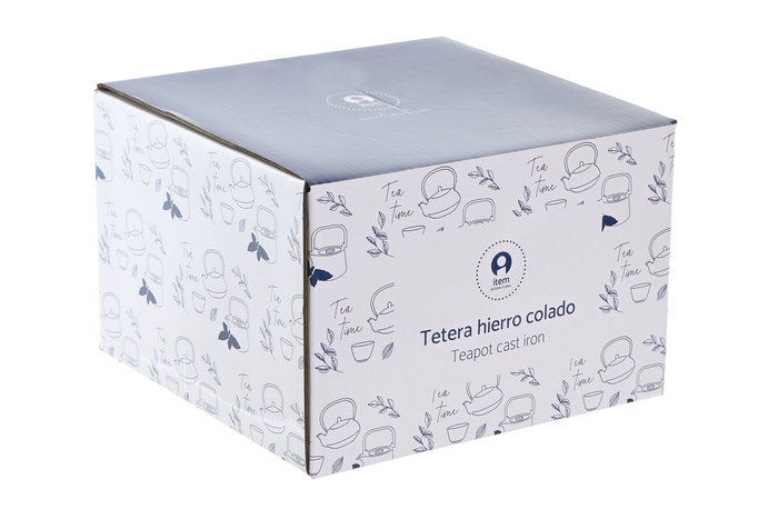 DKD Home Decor Tetera Oriental Verde Hierro Colado Inox 12.5 x 15 x 15.5 cm Capacidad 1l