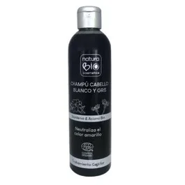 Naturabio Cosmetics Champú Cabello Blanco y Gris Gardenia-Aciano 250 ml