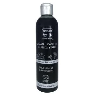 Naturabio Cosmetics Champú Cabello Blanco y Gris Gardenia-Aciano 250 ml Naturabio Cosmetics Champú Cabello Blanco y Gris Gardenia-Aciano 250 ml
