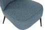 DKD Home Decor Sillón Scandi Azul 64 x 72.5 x 55 cm