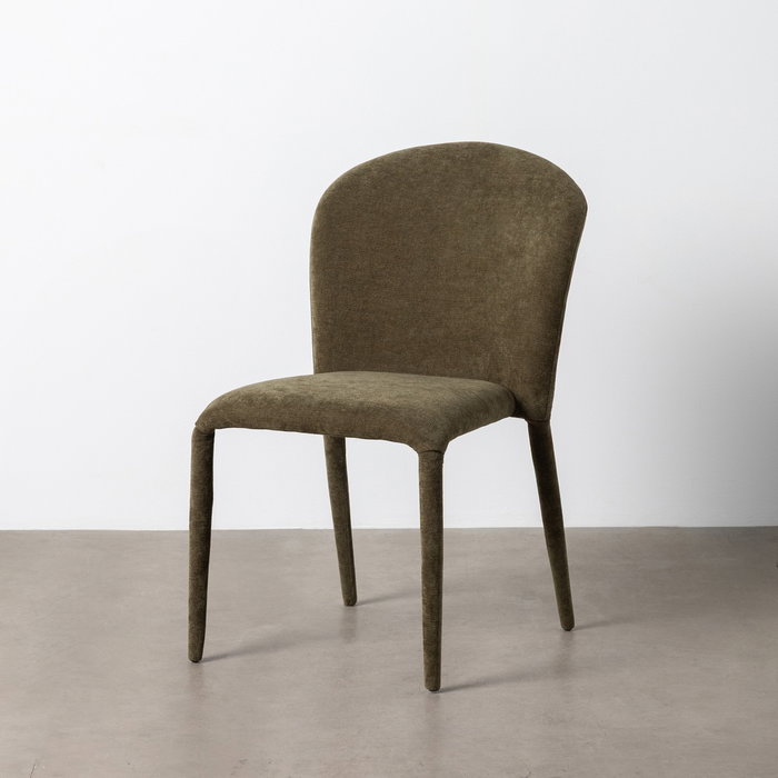 Silla Apilable Verde Tejido Salón 50 X 61 X 82 cm (Set de 4)