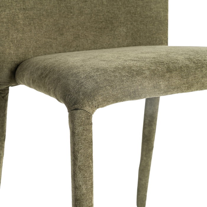 Silla Apilable Verde Tejido Salón 50 X 61 X 82 cm (Set de 4)