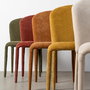 Silla Apilable Verde Tejido Salón 50 X 61 X 82 cm (Set de 4)