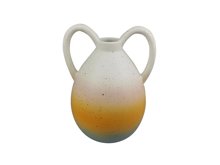 DKD Home Decor Jarrón de Dolomite Azul DKD Home Decor Jarrón de Dolomite Azul