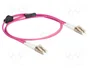 DeLOCK Cable de fibra óptica OM4 LC Duplex a LC Duplex con armadura metálica 1 m