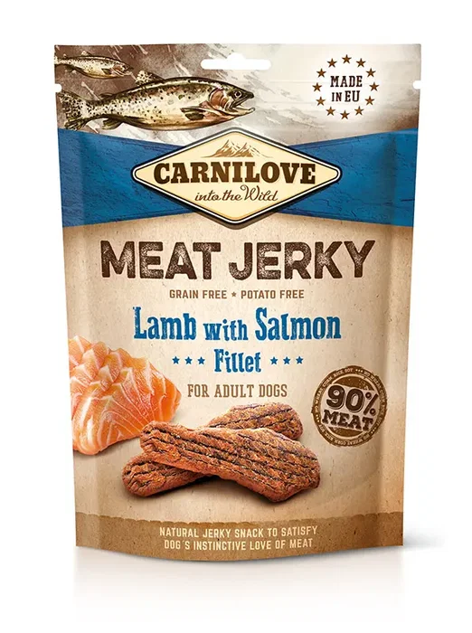 Carnilove Jerky Cordero Y Salmon Filetes 12x100 gr Carnilove Jerky Cordero Y Salmon Filetes 12x100 gr