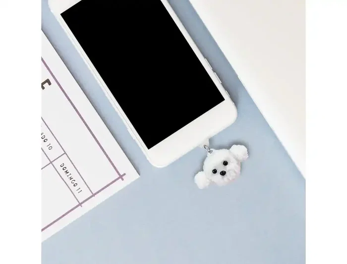 Wondee Charm Funny Protege y Decora, Accesorio para Móvil con Colgante, Protector de Puerto Type-C o Lightning contra Polvo, para Smartphone - Referencia: Lightning dog Wondee Charm Funny Protege y Decora, Accesorio para Móvil con Colgante, Protector de Puerto Type-C o Lightning contra Polvo, para Smartphone - Referencia: Lightning dog