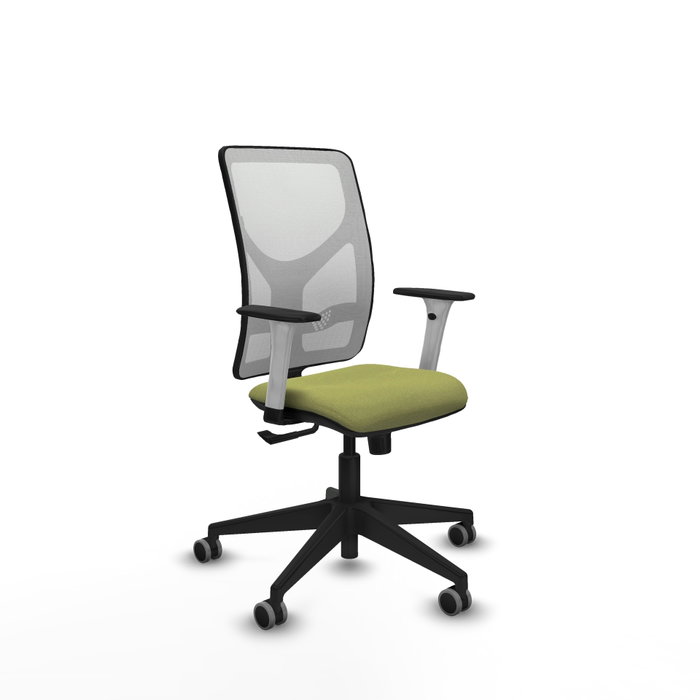 PIQUERAS Y CRESPO Silla de oficina Motilla con mecanismo Sincro, Verde oliva y Blanco PIQUERAS Y CRESPO Silla de oficina Motilla con mecanismo Sincro, Verde oliva y Blanco