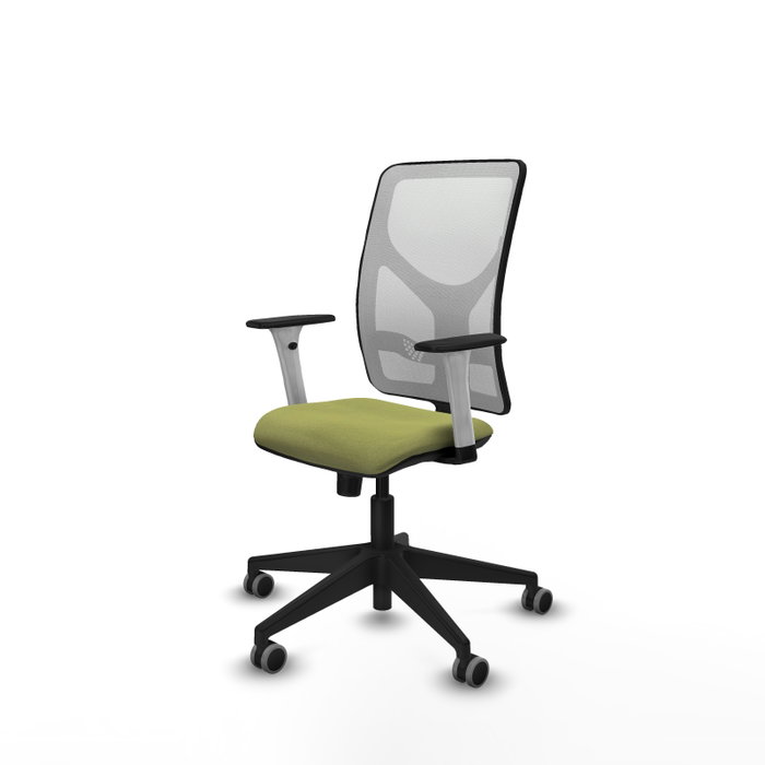 PIQUERAS Y CRESPO Silla de oficina Motilla con mecanismo Sincro, Verde oliva y Blanco PIQUERAS Y CRESPO Silla de oficina Motilla con mecanismo Sincro, Verde oliva y Blanco