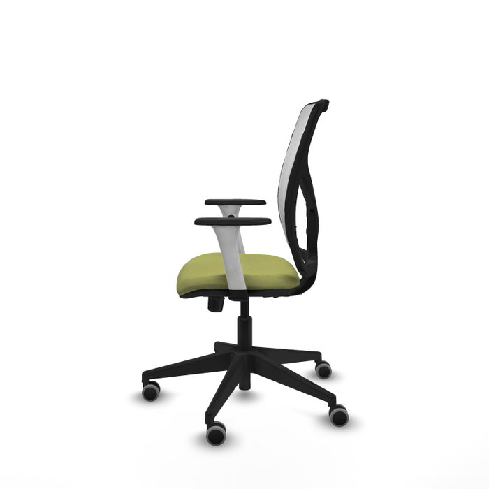 PIQUERAS Y CRESPO Silla de oficina Motilla con mecanismo Sincro, Verde oliva y Blanco PIQUERAS Y CRESPO Silla de oficina Motilla con mecanismo Sincro, Verde oliva y Blanco