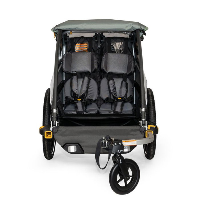 Burley D'Lite X Doble Remolque Bicicleta Niños Plegable 45kg 20" Suspensión Asientos Reclinables 1-2 Niños Burley D'Lite X Doble Remolque Bicicleta Niños Plegable 45kg 20" Suspensión Asientos Reclinables 1-2 Niños