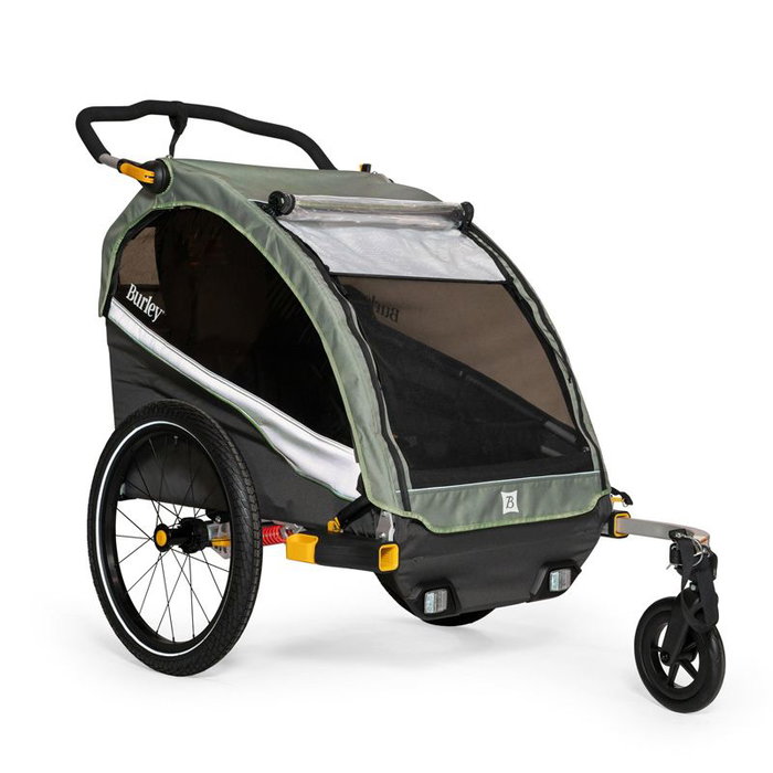 Burley D'Lite X Doble Remolque Bicicleta Niños Plegable 45kg 20" Suspensión Asientos Reclinables 1-2 Niños Burley D'Lite X Doble Remolque Bicicleta Niños Plegable 45kg 20" Suspensión Asientos Reclinables 1-2 Niños
