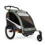 Burley D'Lite X Doble Remolque Bicicleta Niños Plegable 45kg 20" Suspensión Asientos Reclinables 1-2 Niños