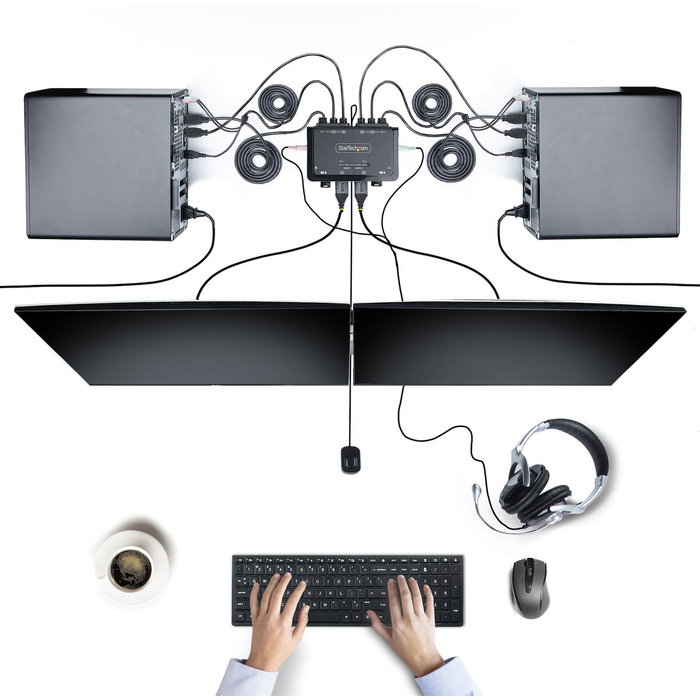 Switch KVM Startech C2-DH46-UA2-CBL-KVM 1,5 m