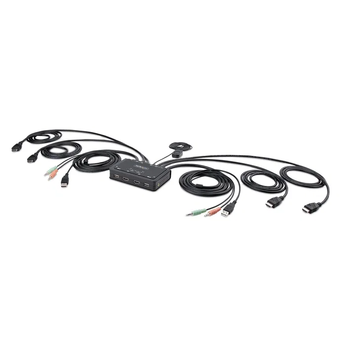 Startech Switch KVM HDMI de 2 Puertos 4K 60Hz Startech Switch KVM HDMI de 2 Puertos 4K 60Hz