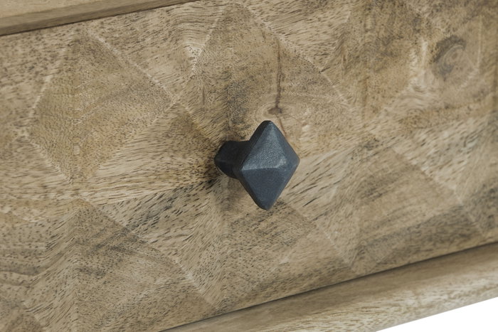 DKD Home Decor Mesa de Centro de Mango y Metal Natural