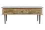 DKD Home Decor Mesa de Centro de Mango y Metal Natural