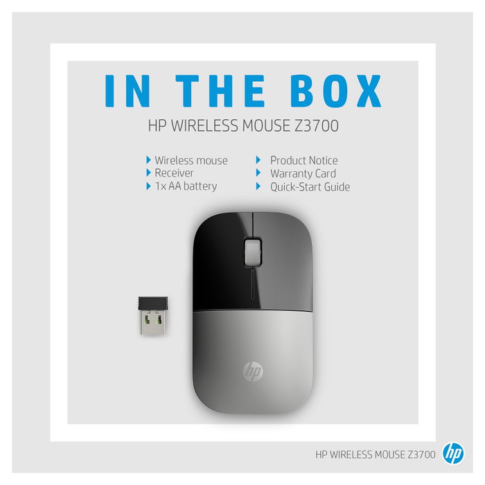 HP Ratón inalámbrico Z3700 Azul