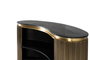 GINER Y COLOMER Mueble bar con frontal curvo dorado