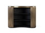 GINER Y COLOMER Mueble bar con frontal curvo dorado