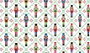 DKD Home Decor Set de 2 Salvamanteles Individuales Cascanueces Rojo, Verde y Beige