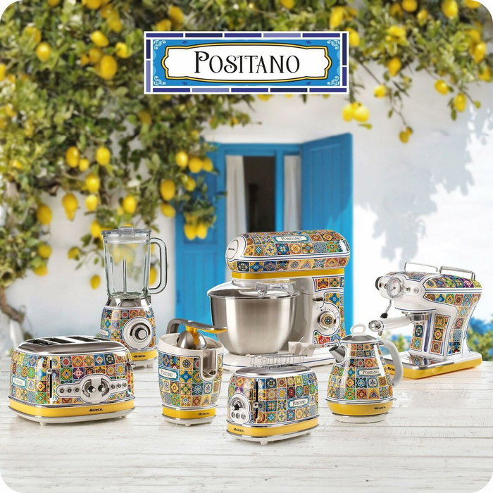 Ariete Positano Batidora de Vaso con Vaso de Vidrio 1,5 L Multicolor