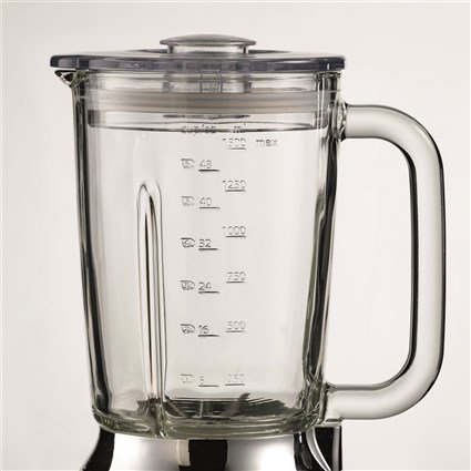 Ariete 583 POSITANO Batidora de Vaso con Vaso de Vidrio y 4 Cuchillas de Acero Inoxidable, 4 Velocidades, Diseño Vintage