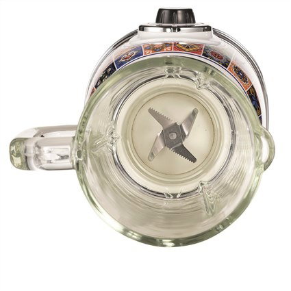 Ariete 583 POSITANO Batidora de Vaso con Vaso de Vidrio y 4 Cuchillas de Acero Inoxidable, 4 Velocidades, Diseño Vintage