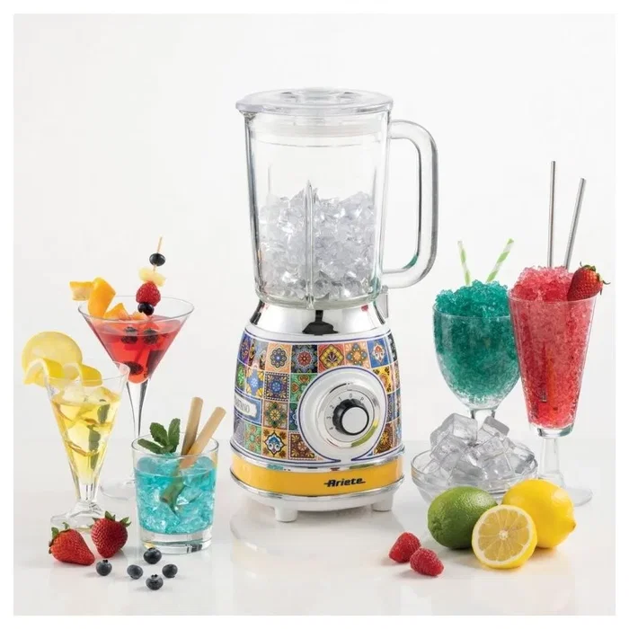 Ariete Positano Batidora de Vaso con Vaso de Vidrio 1,5 L Multicolor