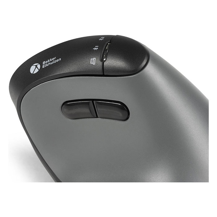 BakkerElkhuizen FastForward Pro 3-Mode Vertical Mouse, Ratón Ergonómico Vertical Inalámbrico Óptico 5000 DPI