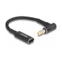 DeLOCK Cable Adaptador USB Type-C Hembra a 5,5 x 2,5 mm Macho 90° 15 cm