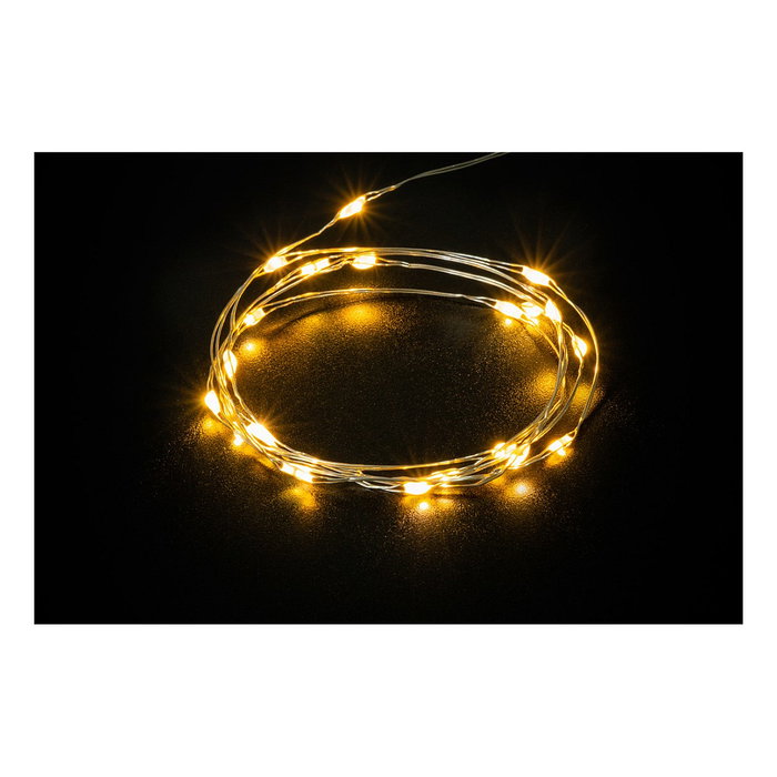Goobay Guirnalda de luces transparente de 1,0 m con 20 luces