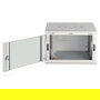 Digitus Wandgehäuse Dynamic-N Serie - Caja mural rack pared 7U, 600x600 mm, 60 kg, puertas cristal y acero, gestión cables