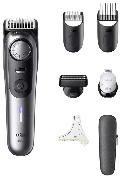 Braun BT9520 Maquinilla de afeitar eléctrica para hombre plateada inalámbrica 180 min Braun BT9520 Maquinilla de afeitar eléctrica para hombre plateada inalámbrica 180 min
