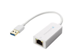 Crestron ADPT-USB3.0-GBENET Adaptador USB 3.0 GBENET para Aislamiento de Audio Blanco
