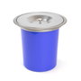 Emuca Cubo de basura empotrable para encimera de cocina Recycle, 1 vaso extraíble de 5 litros, Acero inoxidable y Plástico