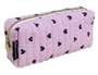 Exacompta Estuche portatodo rectangular de algodón con corazones